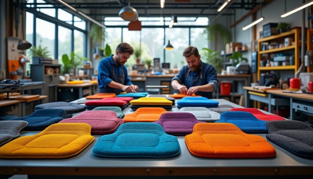 découvrez notre service innovant de recyclage des housses de sièges usées, transformées en tapis auto sur mesure. profitez d'une solution durable et personnalisée pour redonner vie à vos sièges tout en préservant l'environnement.