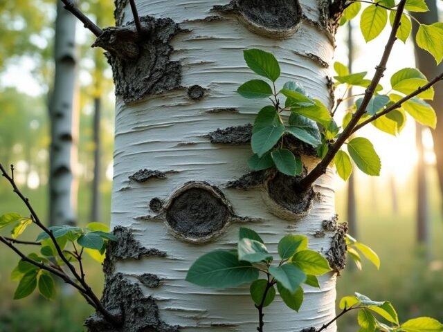Découvrir le bouleau verruqueux : caractéristiques et applications principales