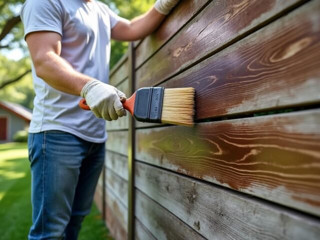 Protéger et peindre une clôture en bois